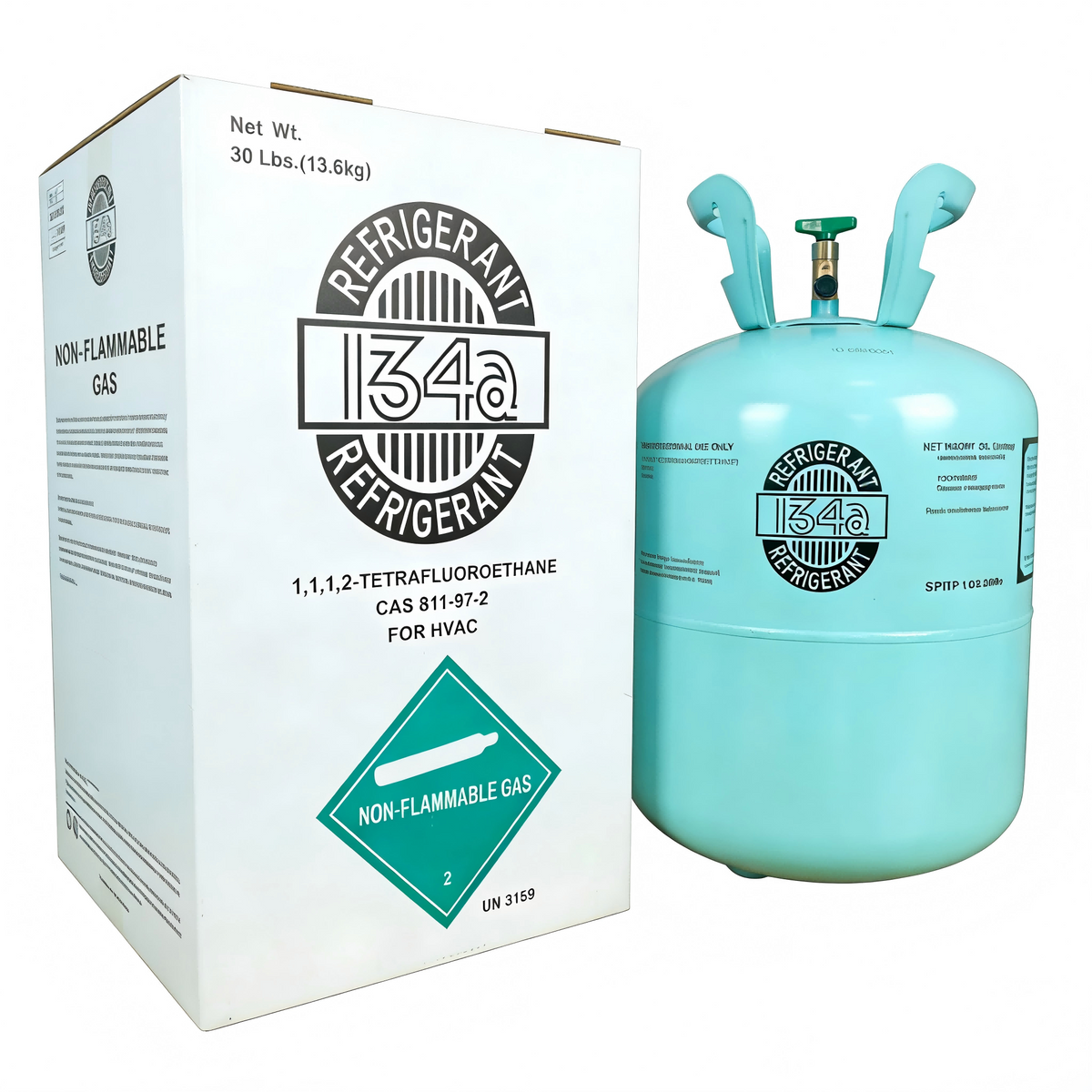 R134A 30lbs Refrigerant  100% Virgin New Factory Sealed Cylinder