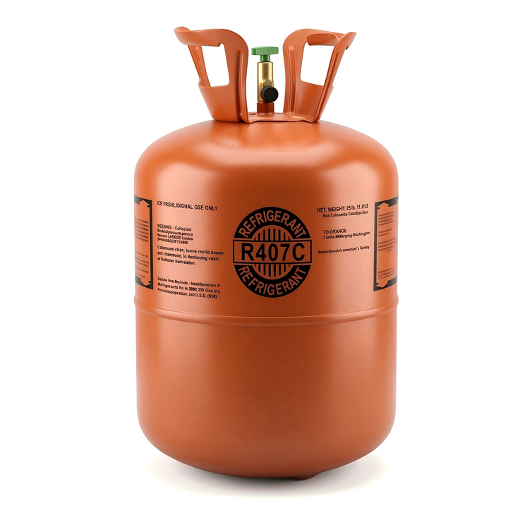 R407C 25lbs Refrigerant  100% Virgin New Factory Sealed Cylinder