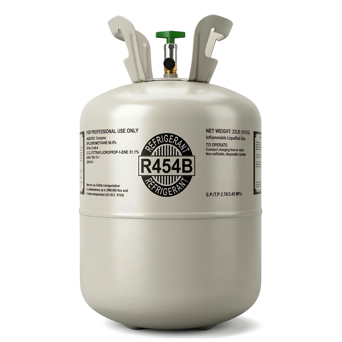 R454B 22lbs Refrigerant  100% Virgin New Factory Sealed Cylinder